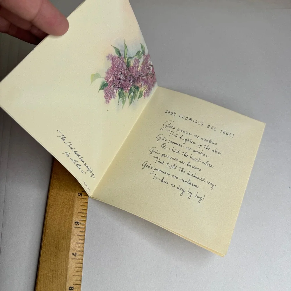 Vintage Harry Doehla Company Greeting Card To Cheer You Lilac Religious 303S